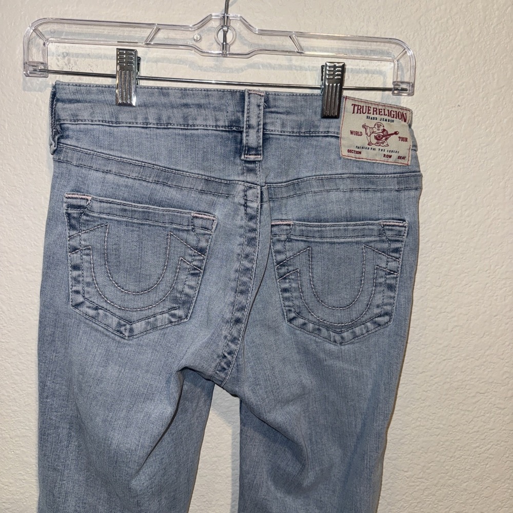 True Religion Jeans Womens‎ Size 26 Cropped Mid Rise Billie Hemmed Inseam 21